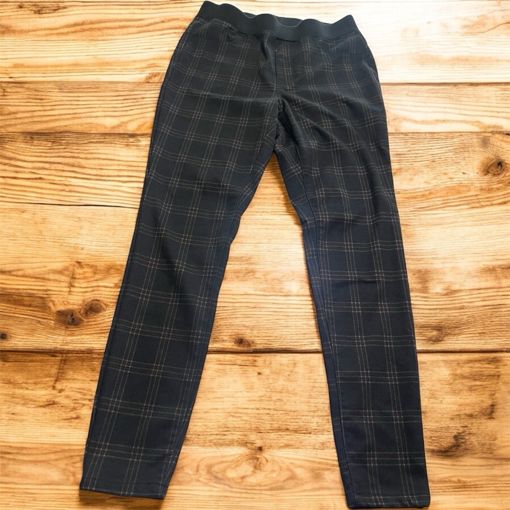 No Boundaries Kids Formal Plaid Pants - Black #334